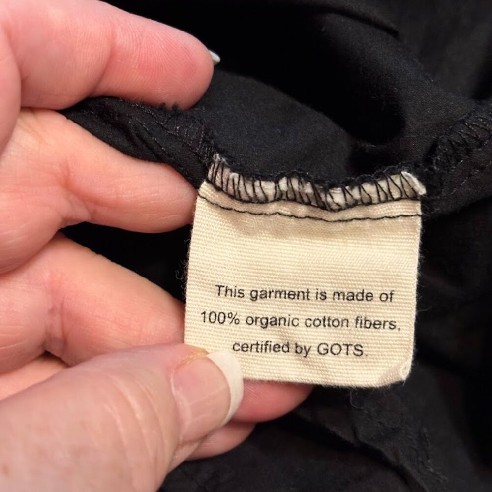 FRANKIE SHOP Women's Black Color 100% Cotton Blouse (Large) - Picture 7 of 16